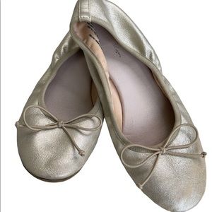 Girls “gold” ballet flats